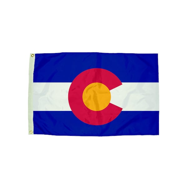Flagzone Durawavez Nylon Outdoor Flag w/Heading + Grommets, Colorado, 3ft x 5ft 2052051 - main